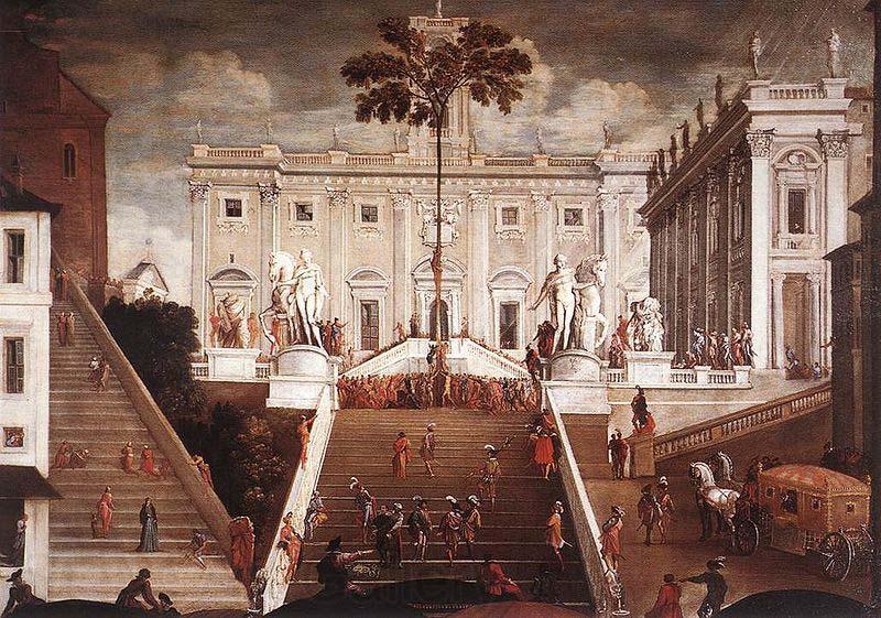 Agostino Tassi Competition on the Capitoline Hill France oil painting art